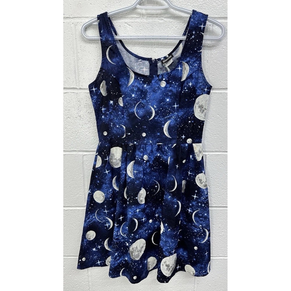 Retrolicious Moon Phases Night Sky Dress / Made In USA / Size‎ Small